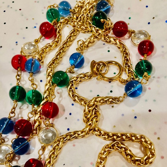 VINTAGE CHANEL GRIPOIX Sautoir NECKLACE - Picture 5 of 13